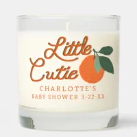 Little Cutie Citrus Botanical Baby Shower Scented Candle