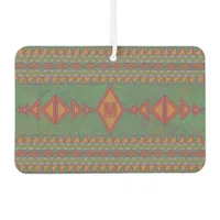 Southwest Sagebrush Green Geometric Custom Initial Air Freshener