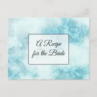 A Recipe For the Bride Wedding Recipe Card