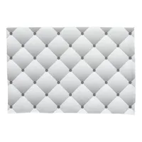 Girly White Quilted Square Pattern Pillow Case