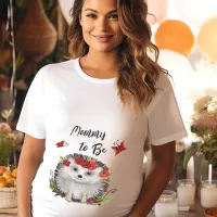 Mommy to Be Woodland Hedgehog Baby Shower Plus Size T-Shirt