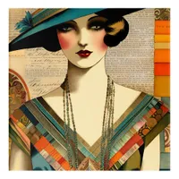 Vintage Fashion Woman Acrylic Print