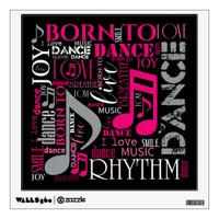 Born to Dance Pink ID277 Wall Decal