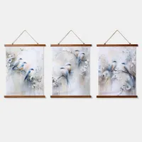 Bluebirds and Blossoms  Hanging Tapestry