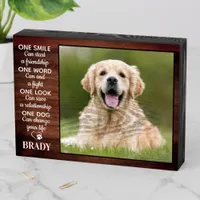 Rustic Dog Lover Quote Keepsake Dog Photo  Wooden Box Sign