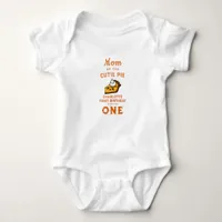 Our Little Cutie Pi Day 1st Birthday Baby Bodysuit