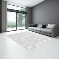 Minimalist Grey Geometric | Rug