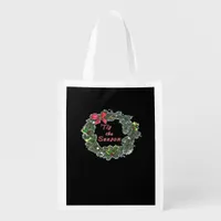 Tis The Season Shadowed Grocery Bag