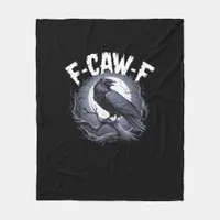 F-Caw-F Minimal Clean Fleece Blanket