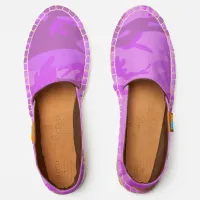 Purple Camouflage Abstract Pattern Espadrilles