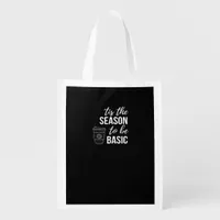 Tis Season To Basic Grocery Bag