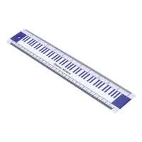 Personalized Music Themed Purple Lilac Piano Keys  Ruler