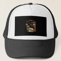 Crow Raven F-Caw-F Funny Halloween Gothic Creative Trucker Hat