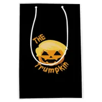 Trumpkin Pumpkin Halloween Design – Sloth Costume  Medium Gift Bag