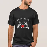 Skeleton Hand With Heart Classic Style T-Shirt
