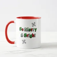 Be Merry and Bright Festive Christmas  Mug
