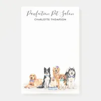 Adorable Dogs Pet Sitter Dog Groomer Business Post-it Notes