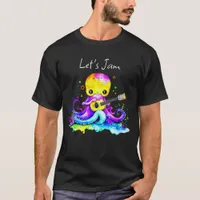 Let's Jam  | Octopus Playing Acoustic Guitar T-Shirt