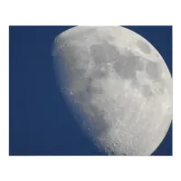 Moon Photo Close Up of Craters 