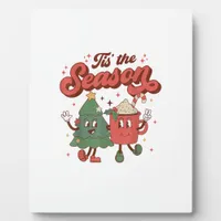 Tis The Season Retro Christmas 70s 80s Vintage Gro Plaque