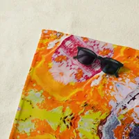 Bold Colorful Abstract Beach Towel