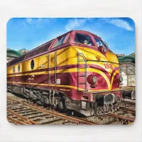 Antique Locomotive Steam Engine Train Mousepad