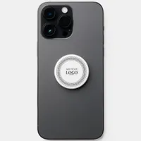 Business Logo Minimalist Black & White Greek Key PopSocket