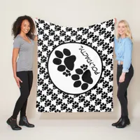 Fleece Blanket - Polydactyl Cat Paws