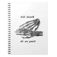 Till Death Do Us Part Skeleton Hands Cream Classic Notebook