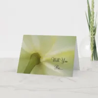 May Apple Flower Blossom Will You Be My Bridesmaid Invitation