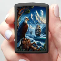 Eagle's Watch Over the Sea Zippo Lighter