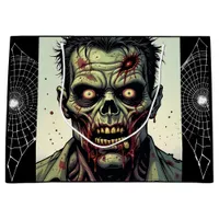 Spooky Zombie and Spiderwebs Halloween Large Gift Bag