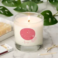 Aries Zodiac Sign Scented Candle