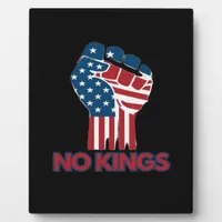 No Kings Anti Classic Retro Style Plaque