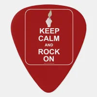 Keep Calm Rock On Guitar Pick