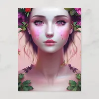 Beautiful Ethereal Woman Fantasy Art Postcard
