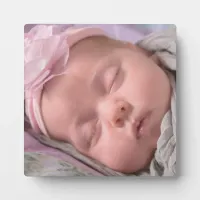 Personalize this Baby Photo Plaque