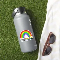 Human LGBTQ+ Pride or Support Rainbow Sticker