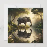 An Elephant's Reflection