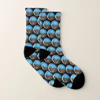 Aircraft Pilot and Captain Gyro Flight Instruments Socks