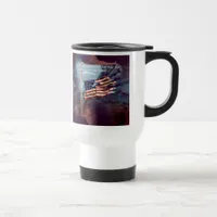Fallen But Not Forgotten Smoke and Torn Flag Travel Mug