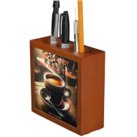 'Sip me baby one more time.' Espresso Coffee Desk Organizer