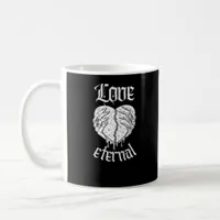 Gothic Skeleton Heart Valentine Classic Design Coffee Mug