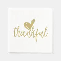 thankful heart thanksgiving paper napkins