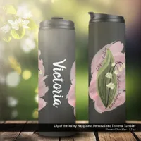 Lily of the Valley Happiness Personalized Thermal Tumbler