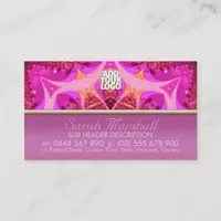 Groovy Pink Fashion Goddess Business Card