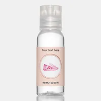 Rose Gold and Blush Fitness Instructor Media Icon Hand Sanitizer