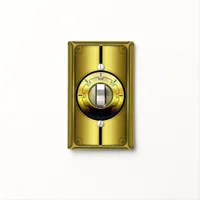 Elegant Modern Faux Gold Chic Fancy Metallic Light Switch Cover