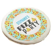 Kids Pizza Birthday Fun Party Favor Sugar Cookie