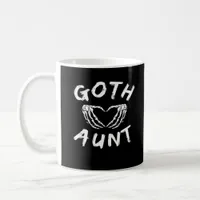 Goth Aunt Punk Skeleton Heart Hands Gothic Design Coffee Mug